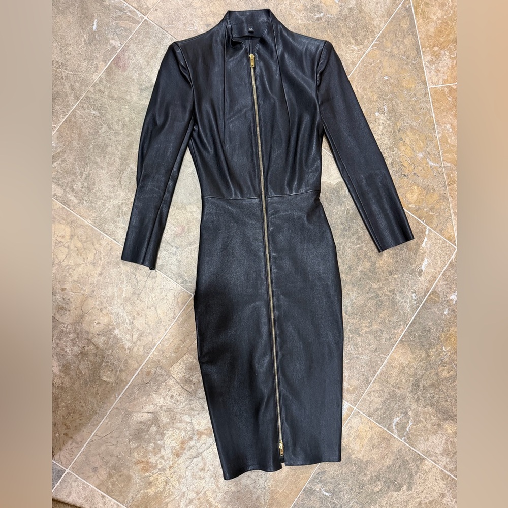 Jitrois Chiara Leather dress, size 34 - Picture 8 of 9